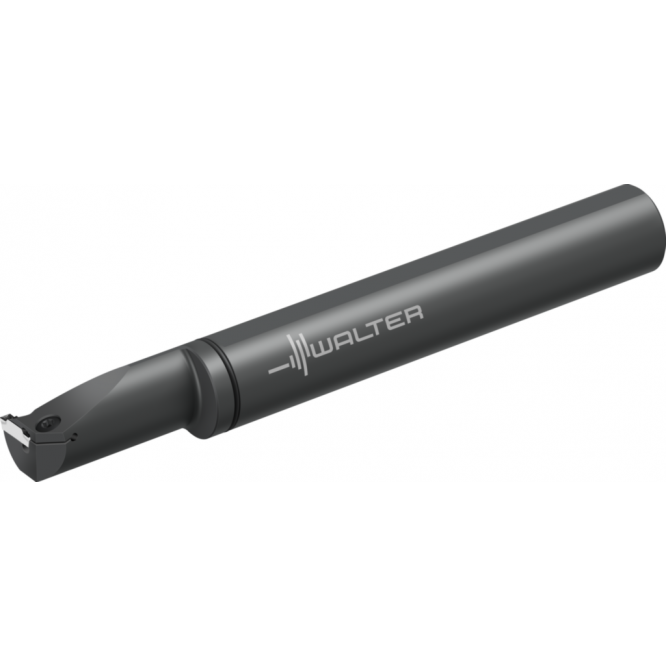 Bară pentru strunjire interioară – canelare interioară G4221...-P • Fixare cu şuruburi • Răcire de precizie • metric • coadă cilindrică • DX18 • s=4mm • Tmax=10mm