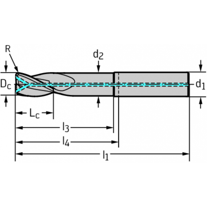 Freze cilindro-frontale/de canelare din carbură metalică MB266 MB266.15.9A3X076C-WJ30UU