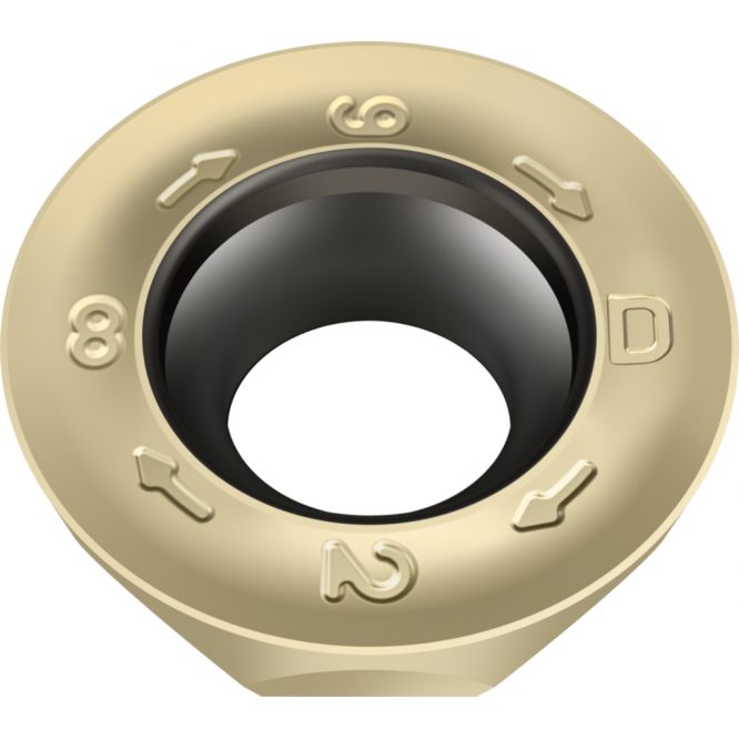 Rotunde pozitive ROMX ...-D57 • clearance angle major=15° • WSM35G • Tiger·tec<sup>®</sup> Gold • Corner radius=10mm