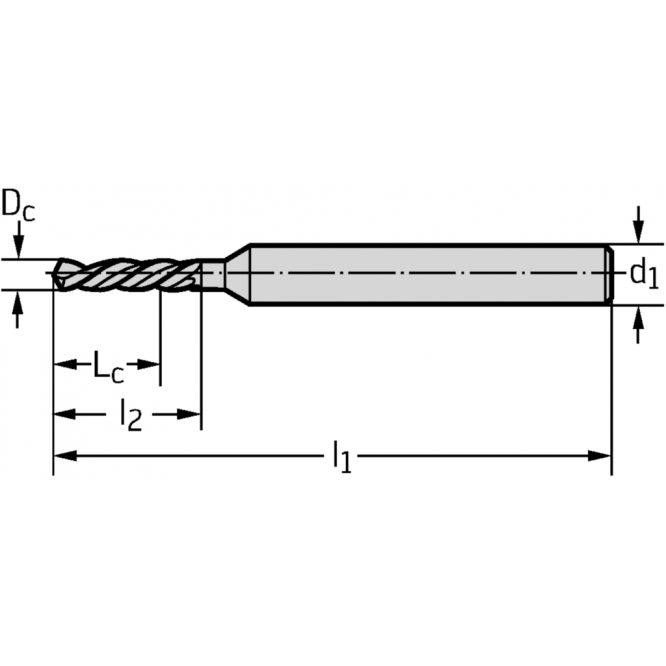 Burghie micro din HSS-E A3153-0.16