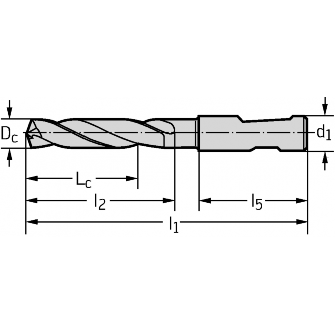 Burghie elicoidale din carbură metalică DC150-03-06.000D0-WJ30RE