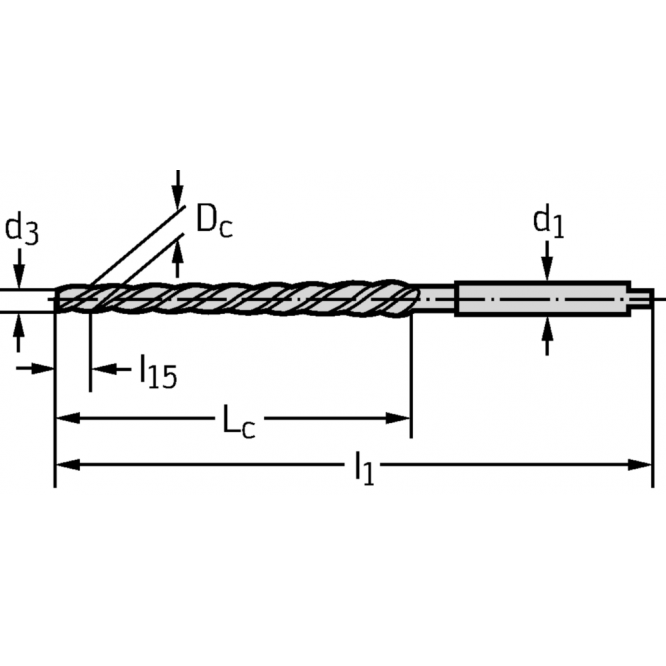 Alezoare conice din HSS pentru maşini F3234-2.5