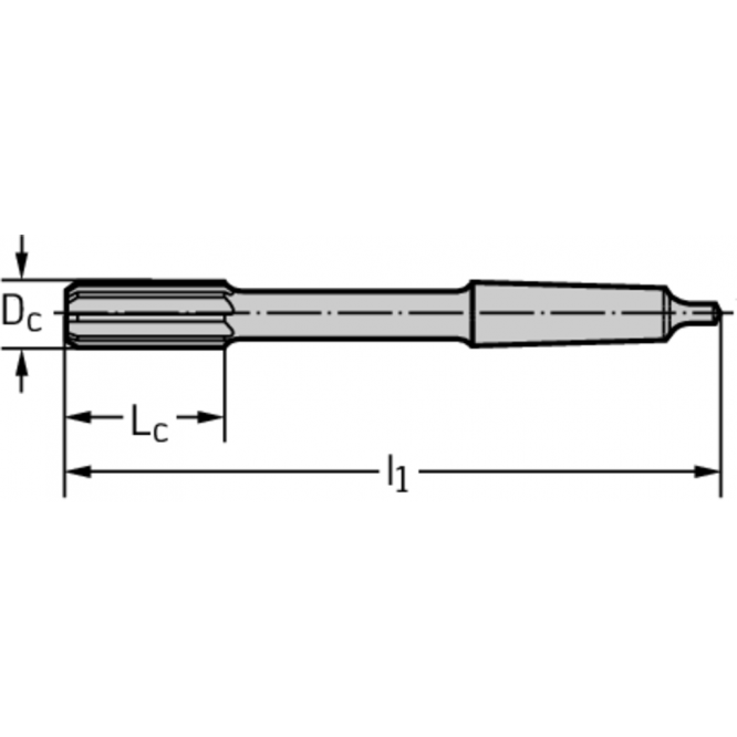 Alezoare din carbură, cu con Morse, pentru maşini F4162-9