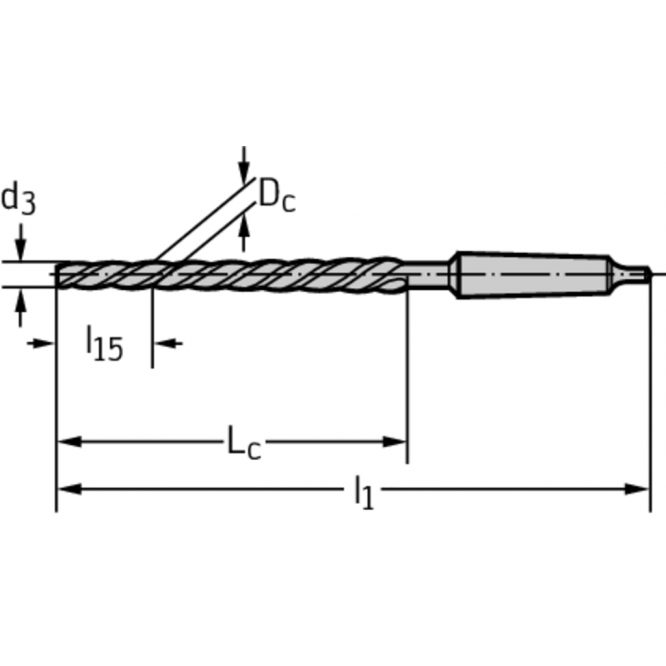 Alezoare conice din HSS pentru maşini F6134-5