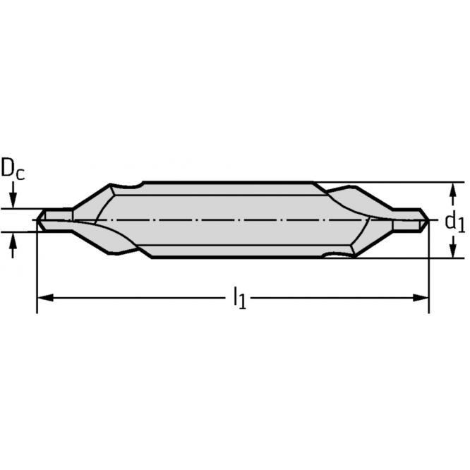 Burghiu de centrare din HSS K1112-3.15