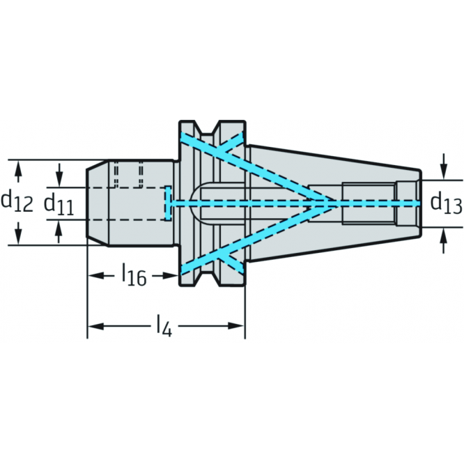 Adaptor Weldon MAS-BT JIS B 6339 AK170.BT40.063.18