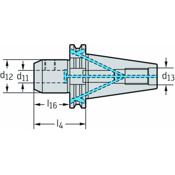Adaptor Weldon DIN 69871 AD/B AK170.S50.063.06