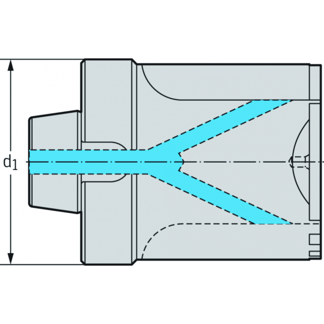 Lărgitor/Alezor cu două muchii aşchietoare – corp de bază B3220G.N3.033-044.Z2