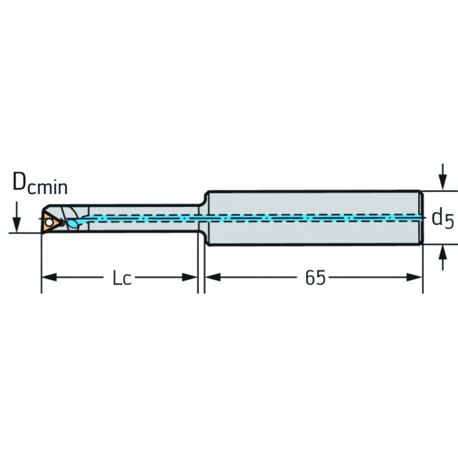 Bară de lărgire din carbură metalică, lărgire de precizie monobloc EB554.CS