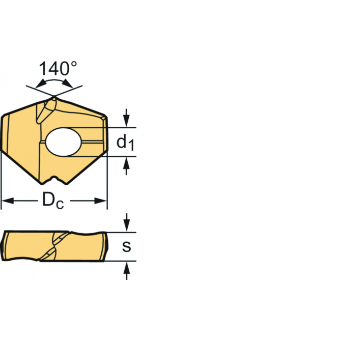 Plăcuţe amovibile P6006-D23,39R WPP25