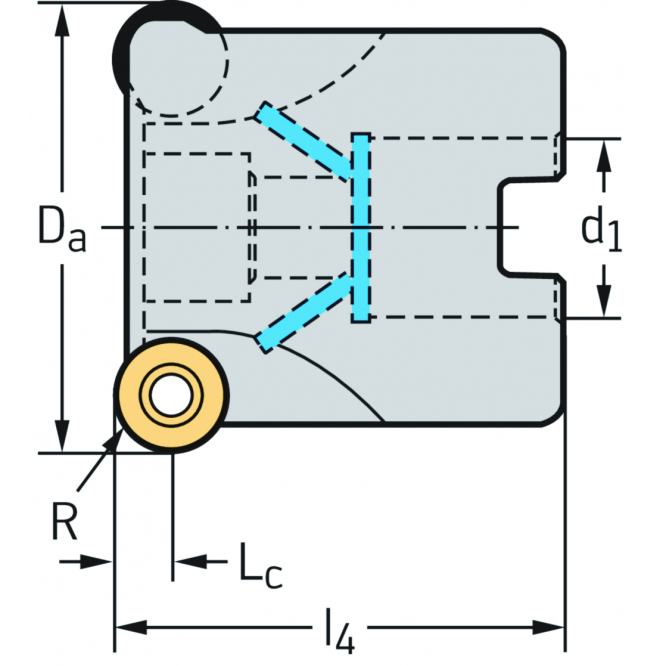Freze de copiere cu plăcuţe rotunde M2471-052-B22-06-05