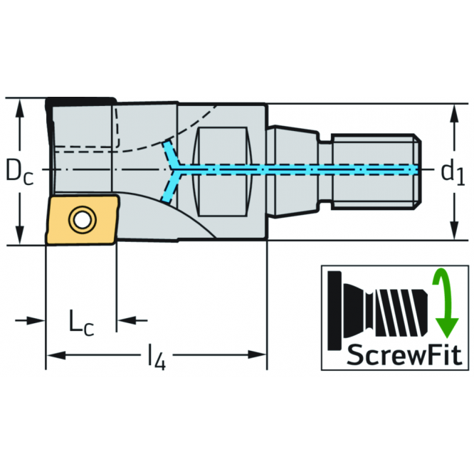 Freze cilindro-frontale F4042R.T18.020.Z02.10