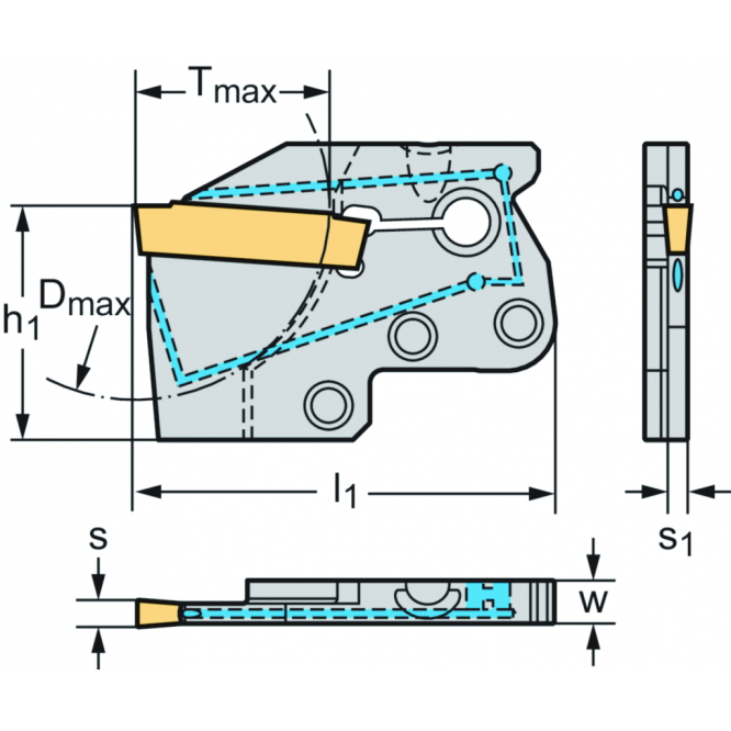 Modul de canelare – canelare radială G1634-P • metric • GX34